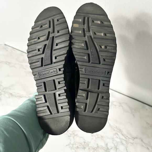 Franco Sarto Cassandra Black Patent Faux Leather Loafers women’s Size 9 - Picture 9 of 9